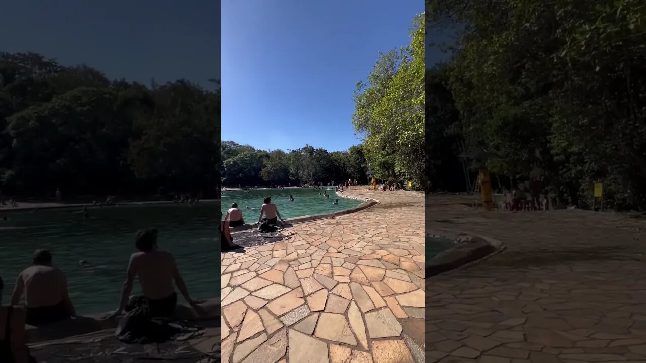 DIA DE SOL NA PISCINA DA ÁGUA MINERAL DE BRASÍLIA