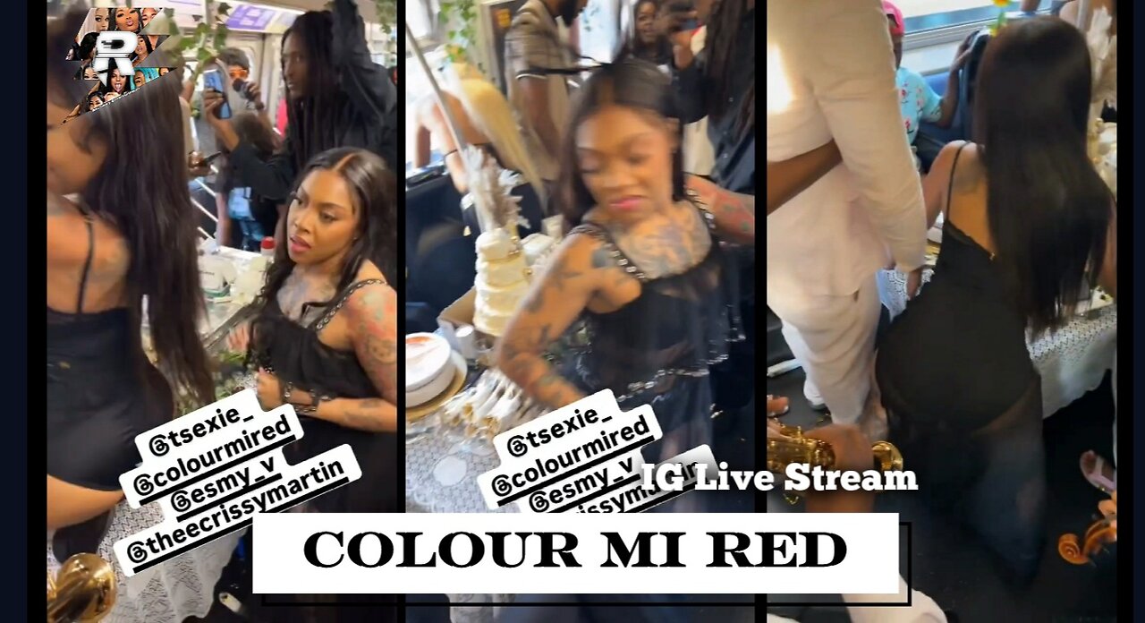 Colour Mi Red & Danny Duces subway wedding twerk fest