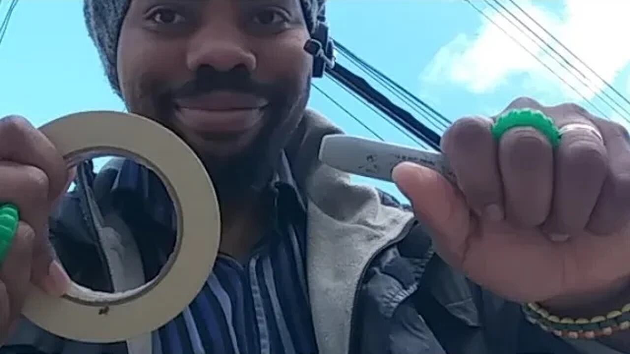 Masking Tape Sculpture Giant Live