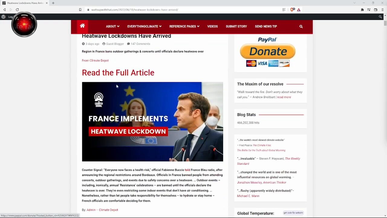 Região na FRANÇA decreta LOCKDOWN devido a ONDA DE CALOR