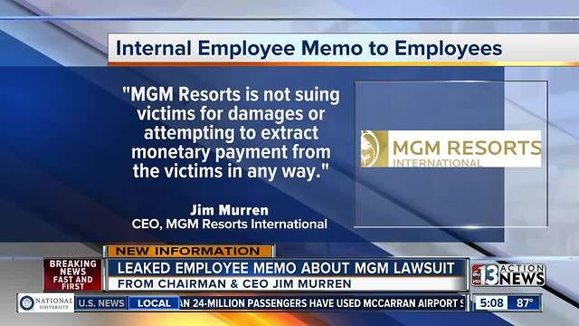 Leaked memo about MGM lawsuit