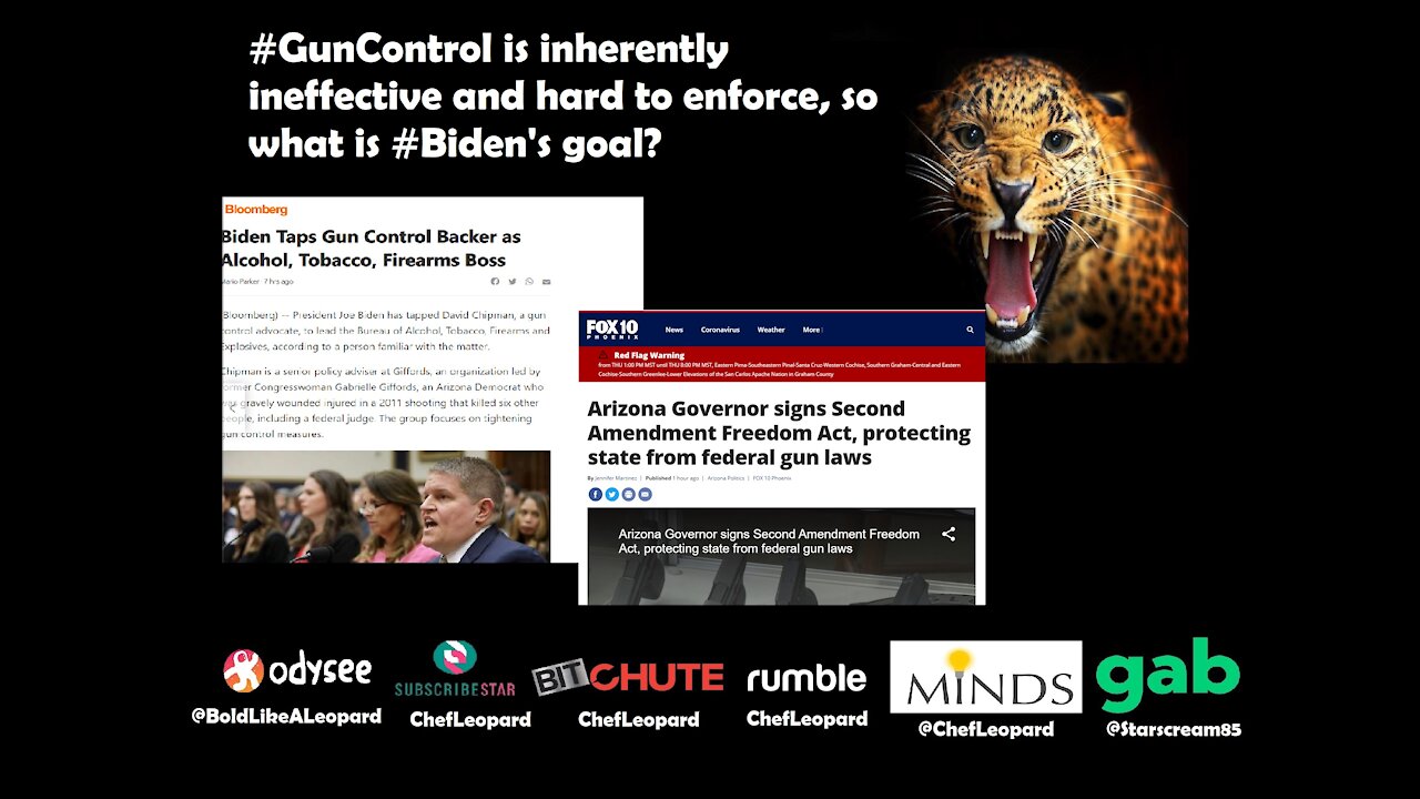 #GunControl is inherently ineffective and hard to enforce, so what is #Biden's goal?