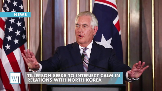 Tillerson Seeks To Interject Calm In Relations With North Korea