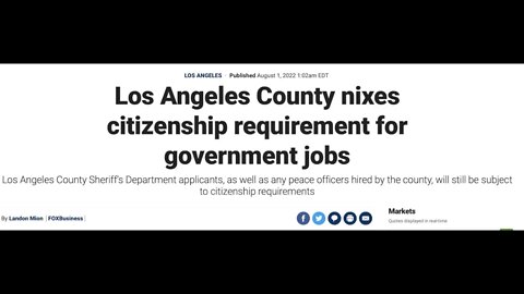 Los Angeles County Nixes Citizenship for County JOBS! Total OUTRAGE! Deport them ALL!