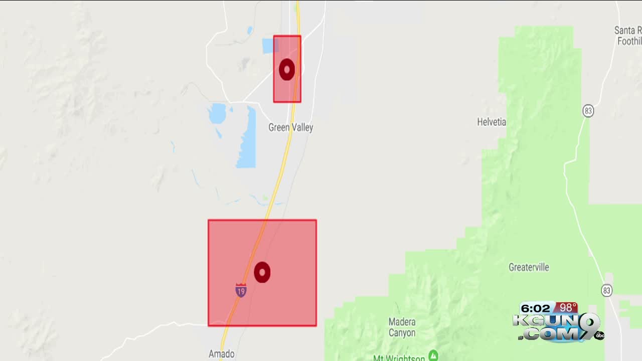 Over 3,500 without power in Green Valley