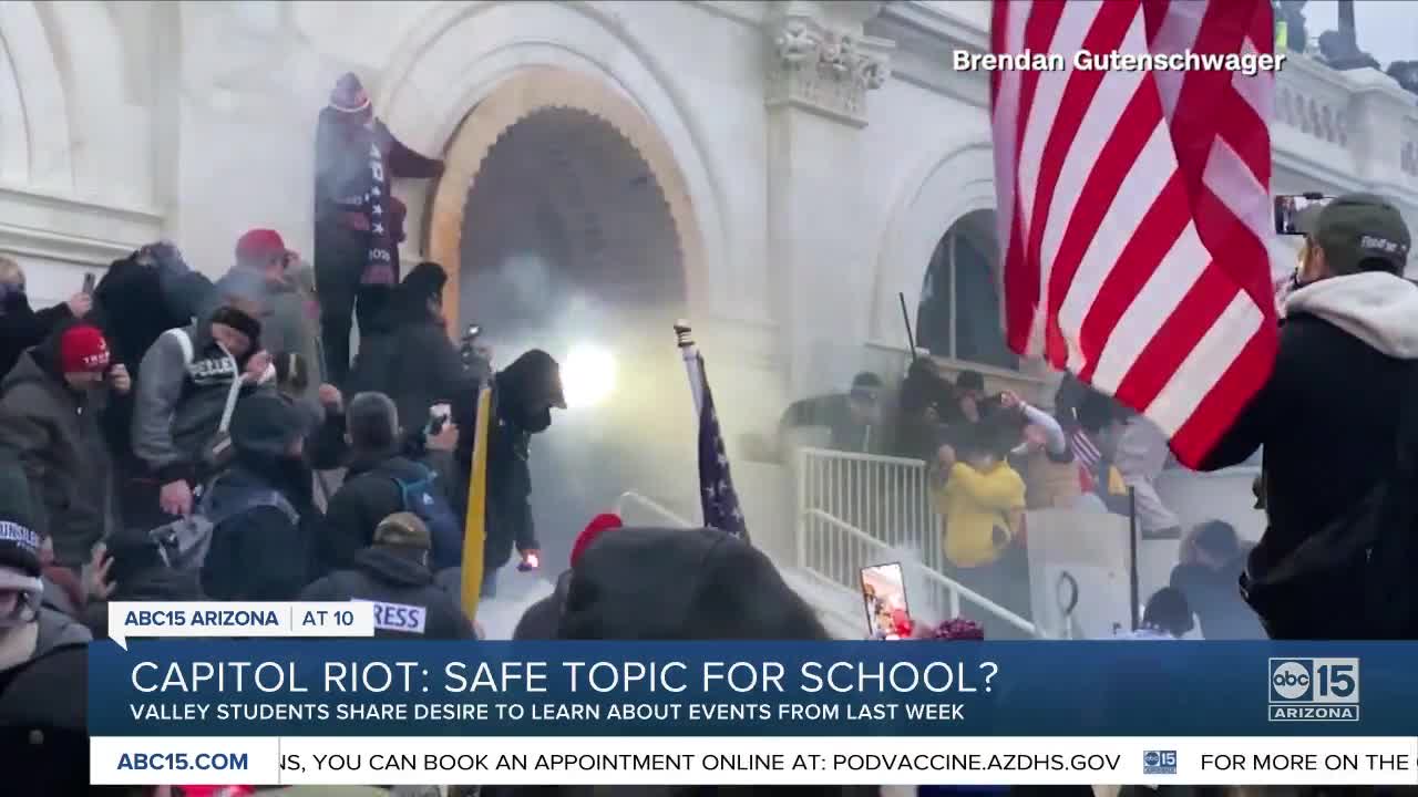 Valley students: Riots at U.S. Capitol "should have been discussed in school", but rarely were