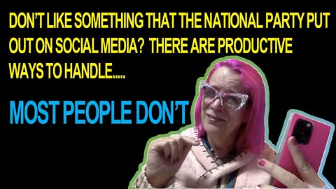 Don't like an LP Social Media Post? You can be productive or you can just yell on.... social media