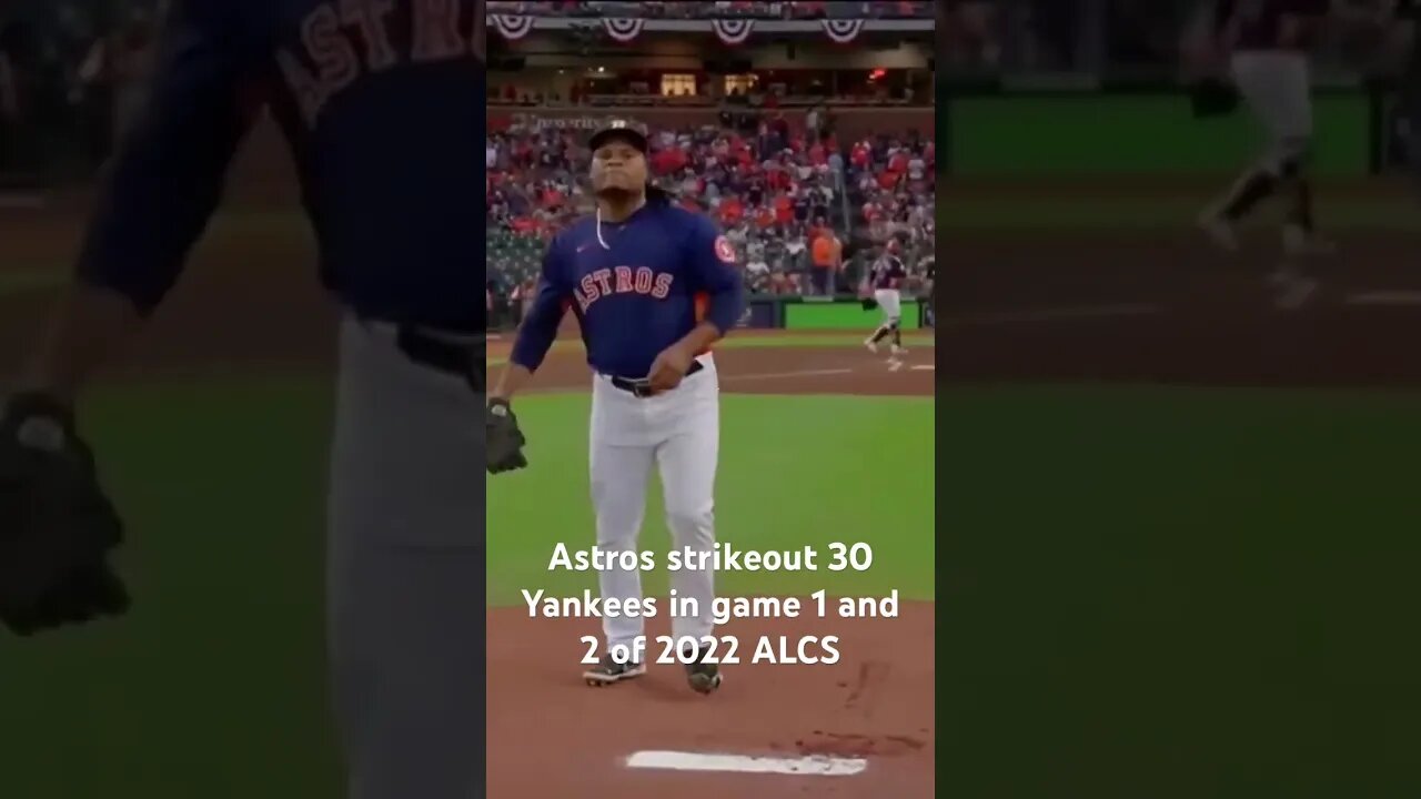 Astros strikeout 30 Yankees in 2 games of 2022 ALCS #mlb #houston #astros #yankees #nyc #strikeouts