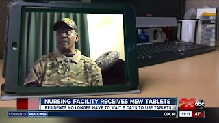 Bakersfield senior living facility receives donated tablets from the community, veterans can keep in touch with families