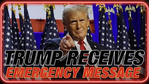 President Trump Receives An Emergency Message From Alex Jones Concerning The Future Of Our Republic!