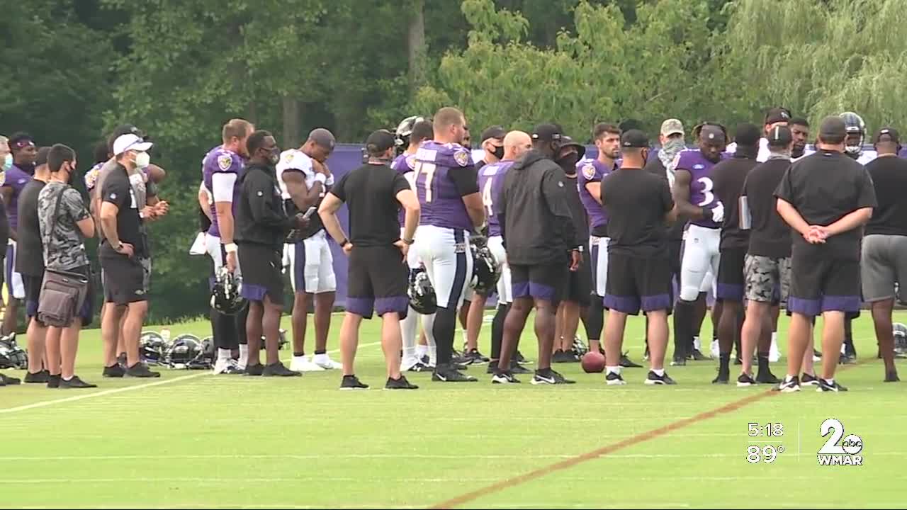 Ravens practice, cancel football meetings in wake of Jacob Blake shooting