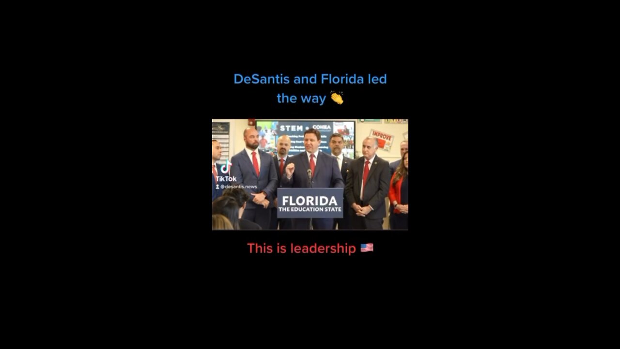 Ron DeSantis is a leader