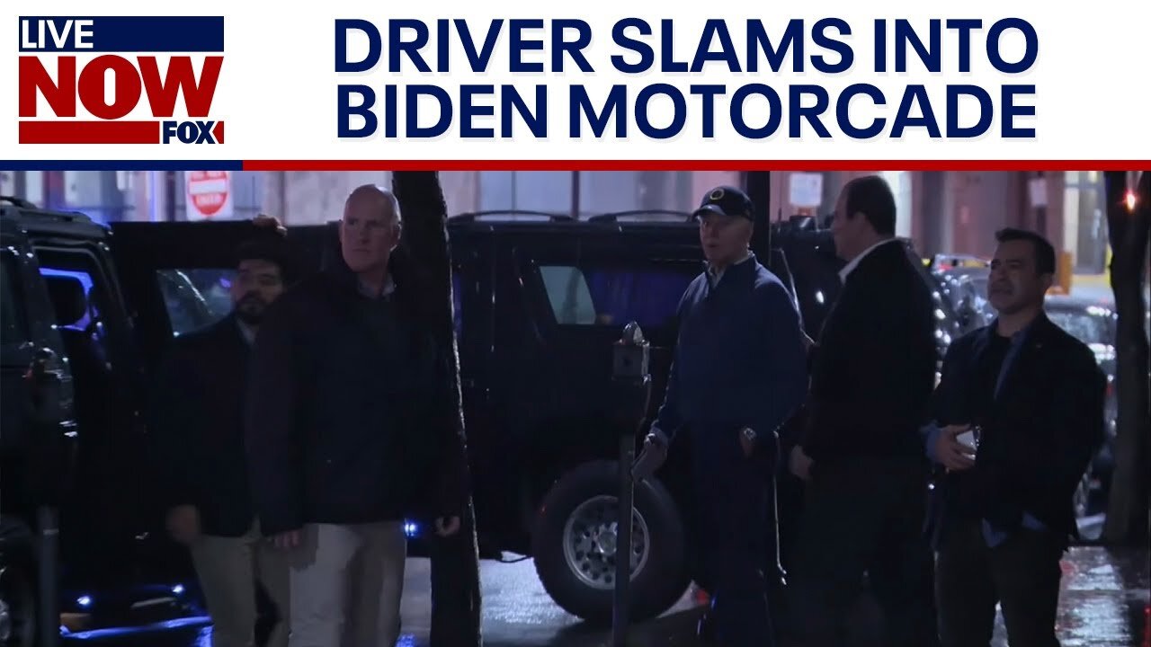 Biden's Convoy: Drunk driver crashes into the presidential motorcade.