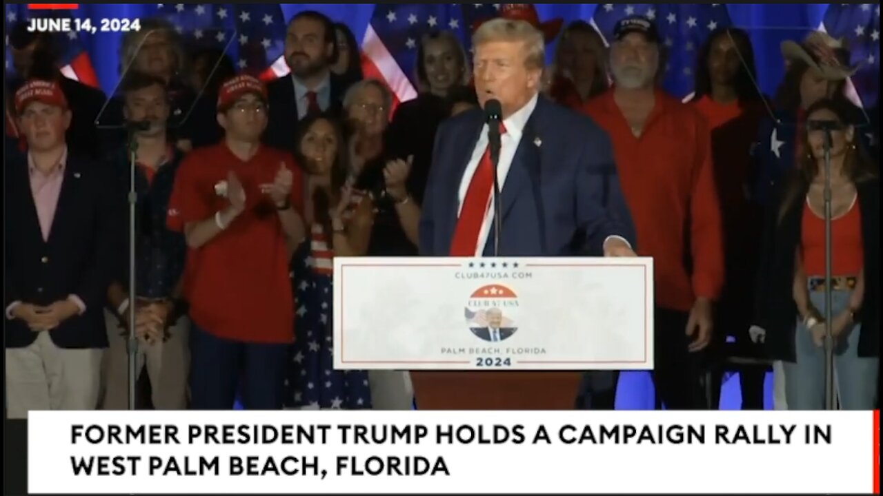 President Trump Holds Campaign Event On 78th Birthday In Florida