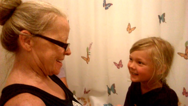 Getting Girly With Grandma (Fake Eyelashes)