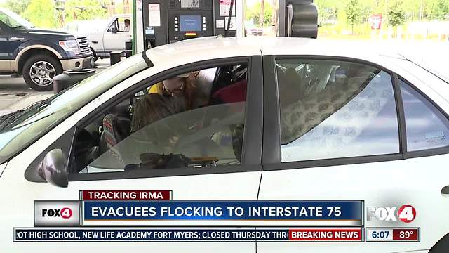 Evacuees flocking to interstate 75