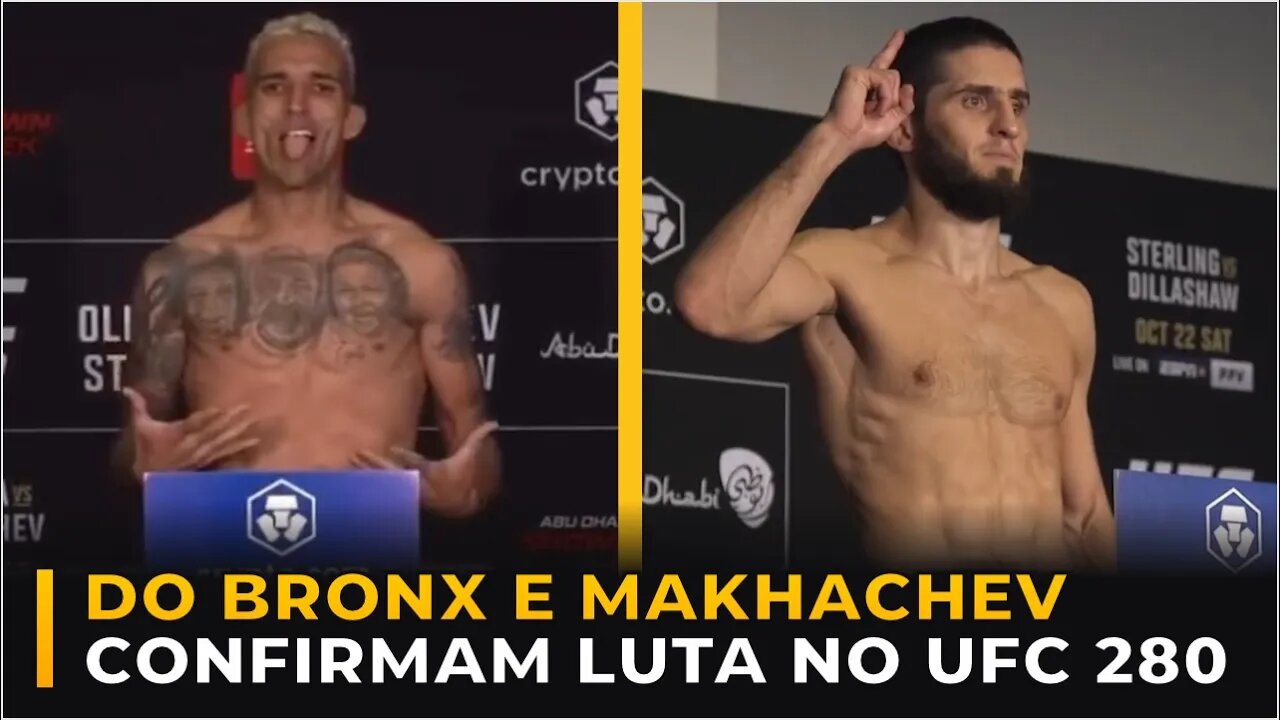 LUTADORES NO PESO - DO BRONX VS MAKHACHEV CONFIRMADO!