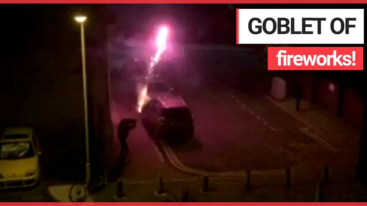 Shocking footage shows gang shooting fireworks at each other looking like a Harry Potter film