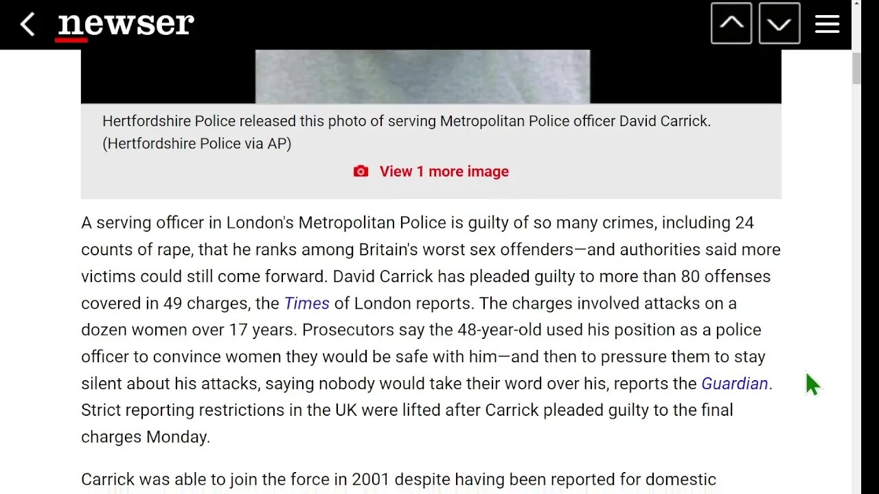 🟨 敦警官承認 24 起強奸案