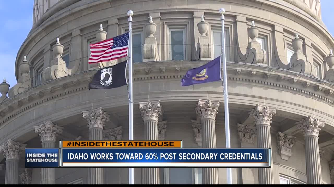 Idaho works toward 60 percent goal of people with post secondary credentials