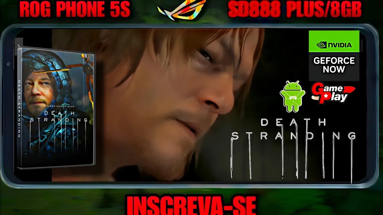 Death Stranding - Game Play teste no GEFORCE NOW Android - Asus Rog Phone 5S/SD888+/8GB