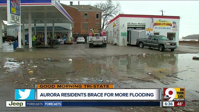 Aurora, Indiana residents brace for more flooding on Ohio River