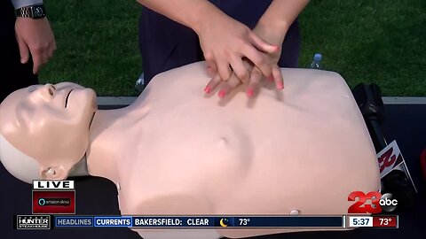 Demonstration for CPR Awareness Week