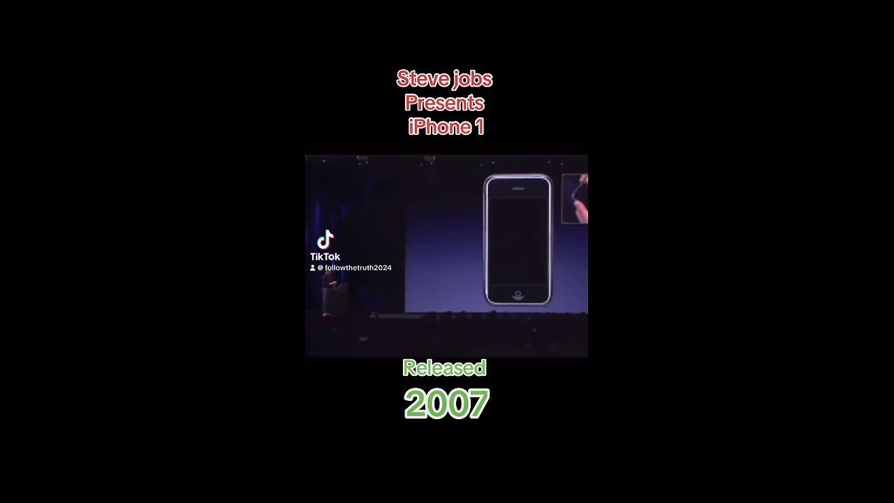 Steve jobs presentation of new iPhone 2007