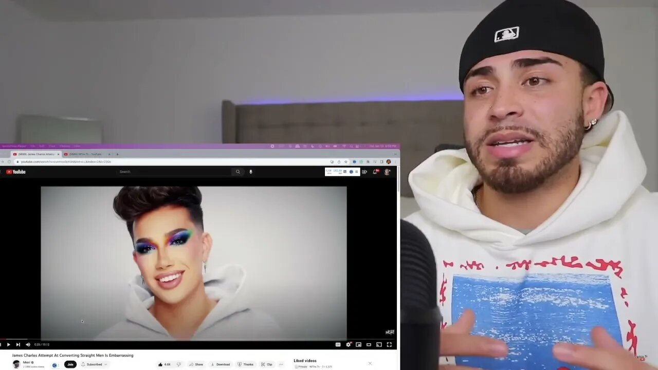 james charles caught trying to turn straight men