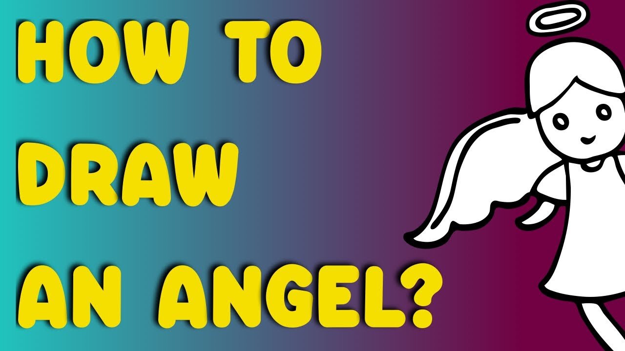 How to draw an Angel | Angel Easy Draw Tutorial