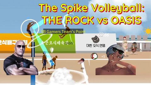 The Spike Volleyball - THE ROCK vs OASIS in Beach Challenge Stage 4