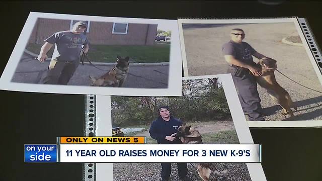 11-year-old girl spends a year raising $1,000 for Westlake Police K9s