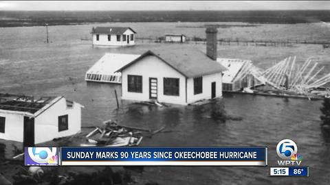 Sunday marks 90 years since Okeechobee hurricane