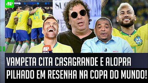 "Vai ser ISSO TUDO e com o Casagrande de..." Vampeta ALOPRA Pilhado na Copa do Mundo!