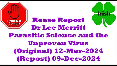 Parasitic Science and the Unproven Virus Reposted 09-Dec-2024