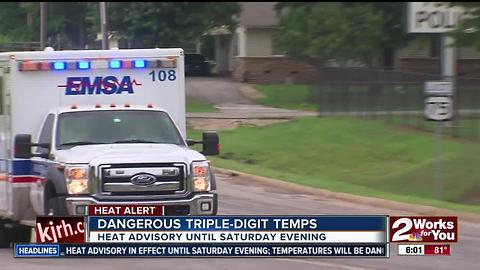 EMSA responded to 17 heat-related calls this week