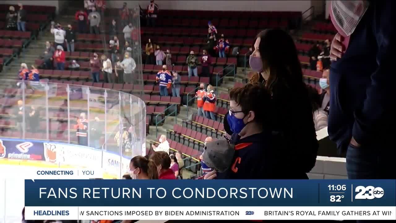 Fans return to Condors Hockey games