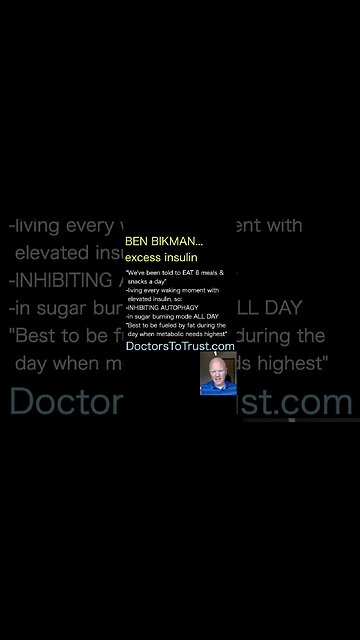 BEN BIKMAN..with Dr Jockers: at 19 I ate 6 meals a day...at 38, now, I eat 1 to 2...