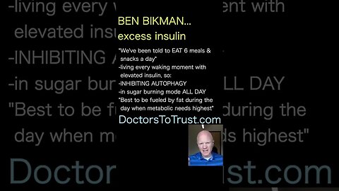 BEN BIKMAN..with Dr Jockers: at 19 I ate 6 meals a day...at 38, now, I eat 1 to 2...