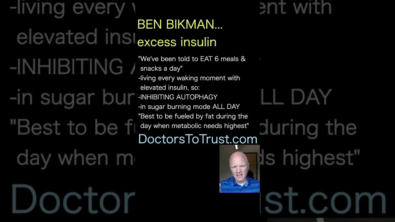 BEN BIKMAN..with Dr Jockers: at 19 I ate 6 meals a day...at 38, now, I eat 1 to 2...