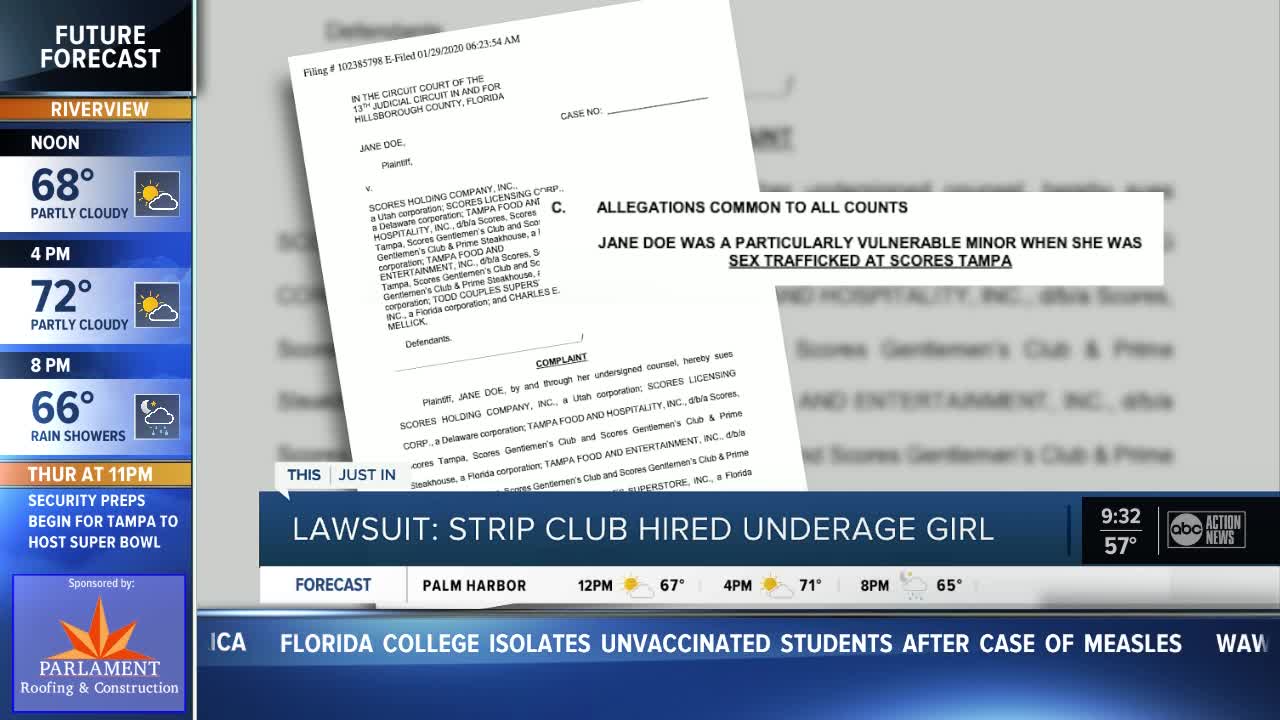 Tampa strip club accused of trafficking, exploiting minor with disabilities