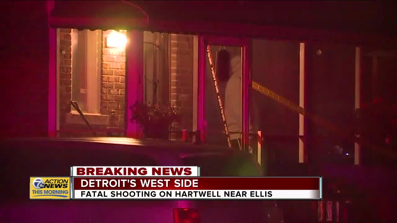 Fatal shooting on Hartwell near Ellis in Detroit