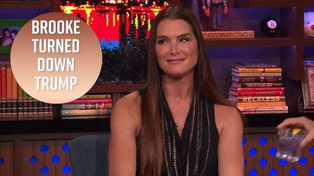 Brooke Shields gags when recalling Trump asking her out