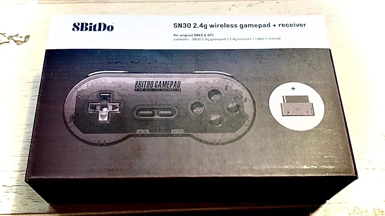 SN30 2.4G Wireless Gamepad by 8Bitdo - SNES - AMBIENT UNBOXING