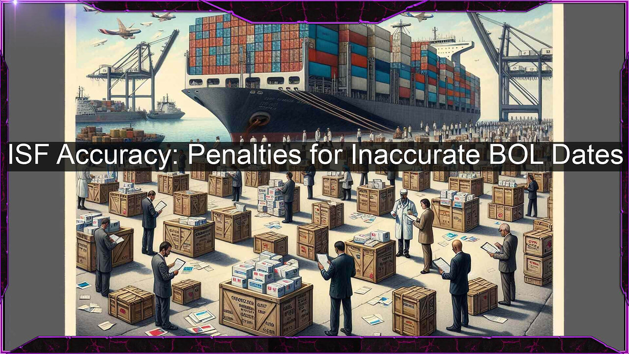 Understanding ISF Penalties: Consequences of Incorrect Bill of Lading Date Reporting