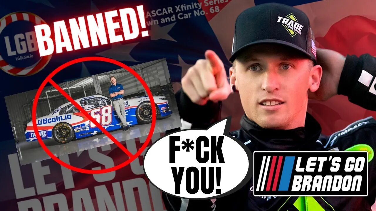 Woke NASCAR BANS Brandon Brown's Sponsor LGB Coin Over Let's Go Brandon, He Signs Huge Deal Anyway!