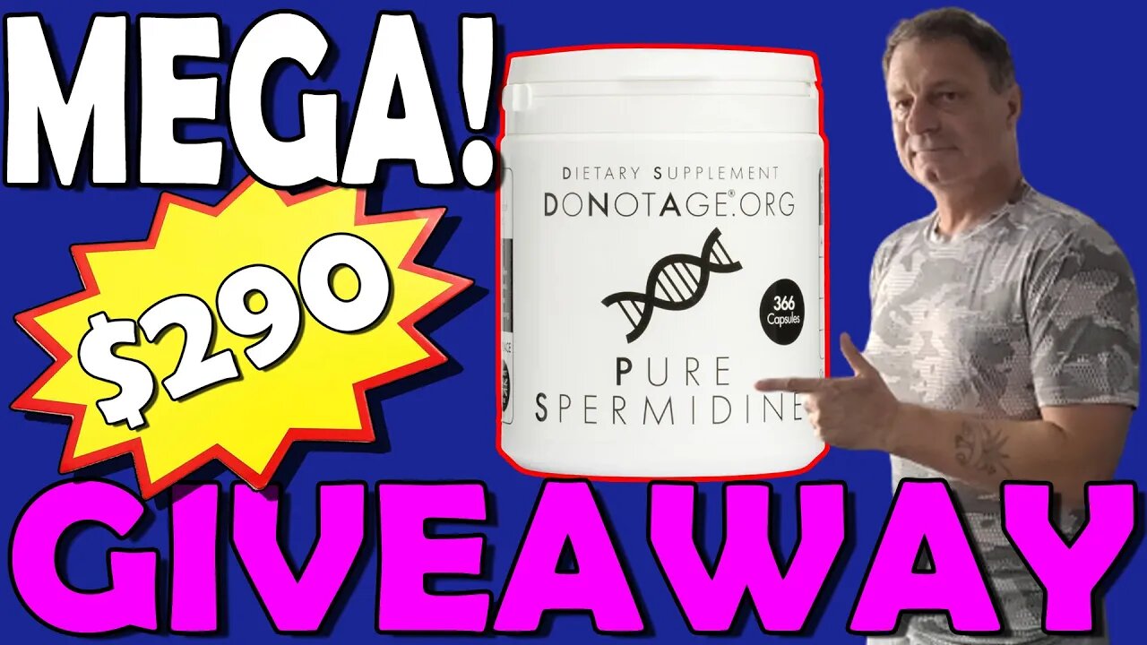 MEGA $290 Spermidine GIVEAWAY | DoNotAge