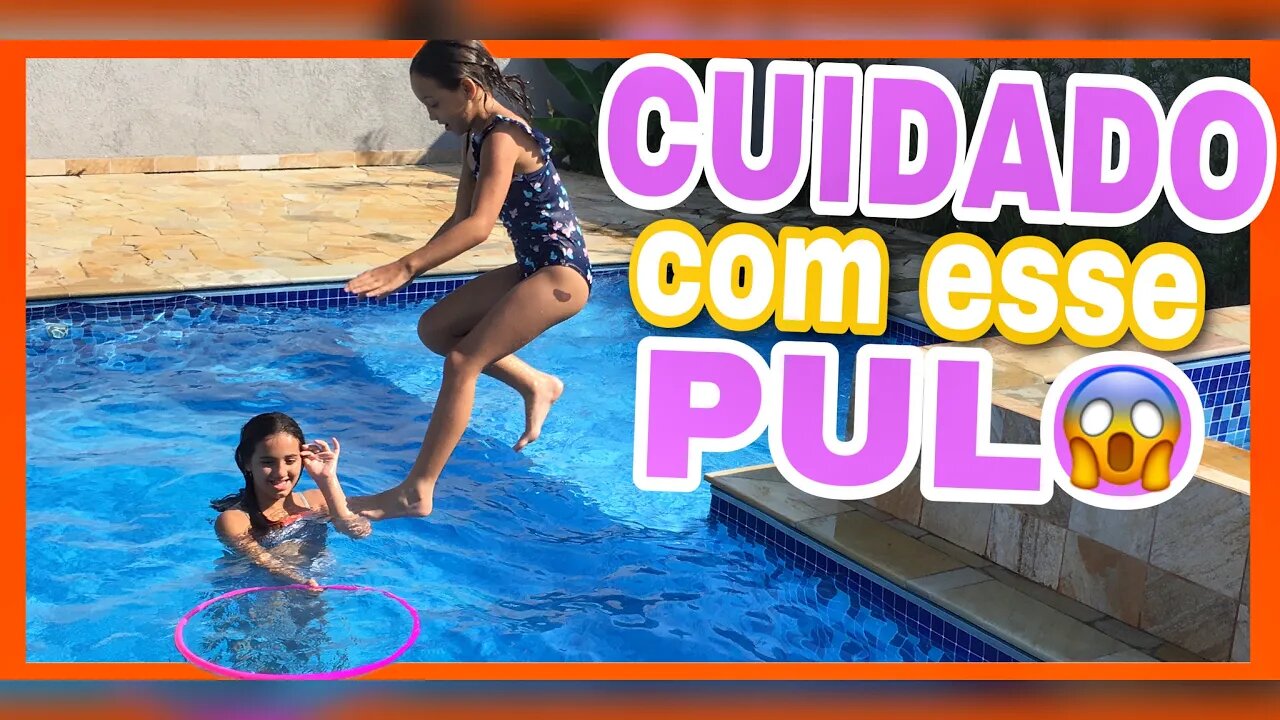 PULO MALUCO NA PISCINA - DESAFIO DA PISCINA / 3 irmãs demais