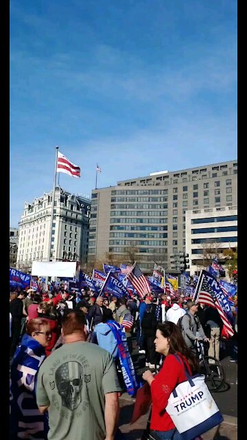 Million MAGA March! At Freedom Square Plaza to meet up before the march!