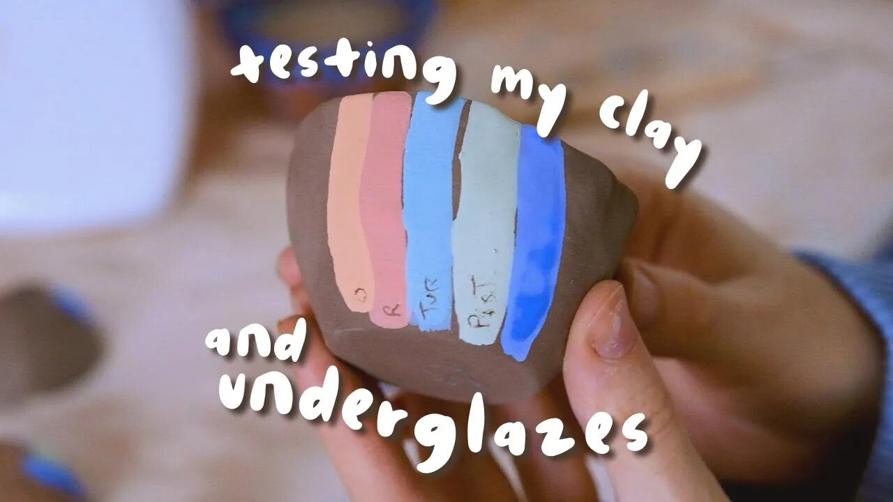 Testing my clays and underglazes 🎨 Pottery Studio Vlog